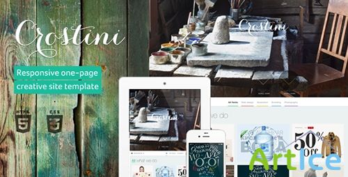 ThemeForest - Crostini - Responsive One-page Portfolio - RIP