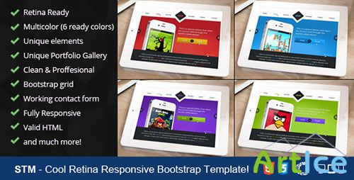 ThemeForest - STM - One Page Responsive Portfolio Template - RIP