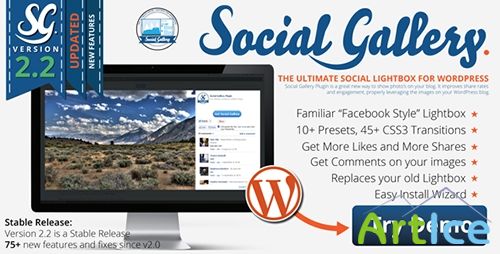 CodeCanyon - Social Gallery v2.2 - WordPress Photo Viewer Plugin