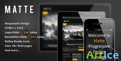 ThemeForest - Matte - Responsive HTML5 Template - RIP