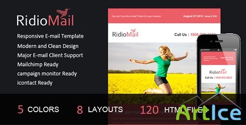 ThemeForest - Ridio Mail - Responsive E-mail Template - RIP