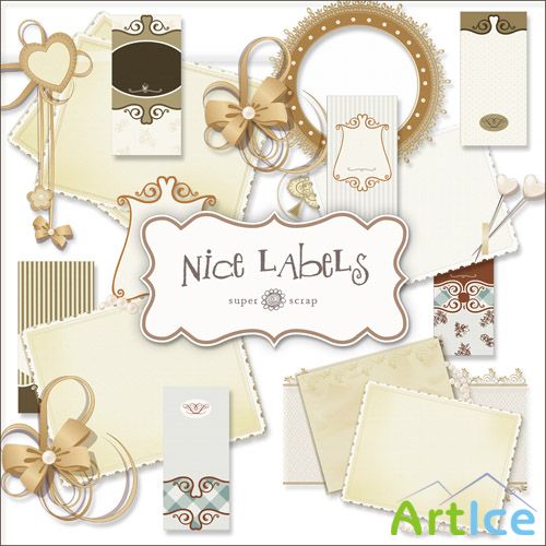 Scrap Set - Nice Labels PNG Files