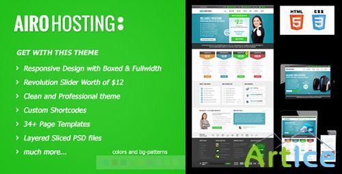 ThemeForest - Airo Hosting - Responsive Hosting Theme - RIP