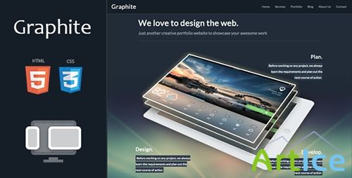 ThemeForest - Graphite - Responsive One-page Portfolio Template - RIP