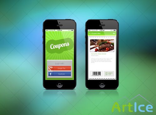 PSD Web Design - Coupon App