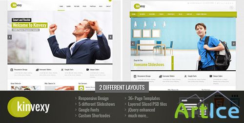 ThemeForest - Kinvexy - Responsive Multipurpose Template - FULL