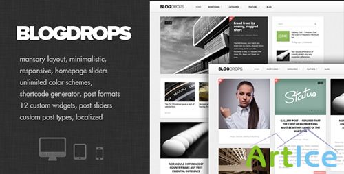 ThemeForest - Blogdrops v1.1.1 - Infinite Blogging Theme