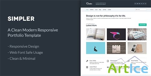 ThemeForest - Simpler - A Clean Responsive Portfolio Template - RIP