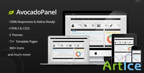 ThemeForest - AvocadoPanel - Responsive Admin Template - RIP