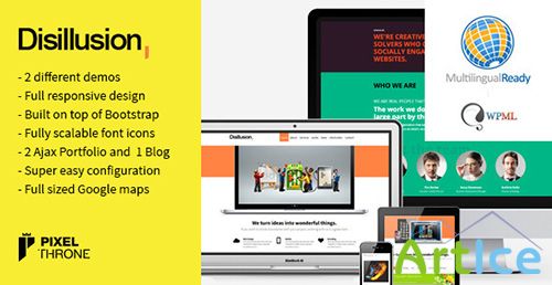 ThemeForest - Disillusion v1.3.5 - Responsive One Page WordPress Theme