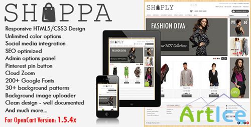 ThemeForest - Shoppa v1.13 - Multi-Purpose OpenCart Theme