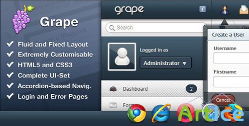 ThemeForest - Grape v1.1 - Professional & Flexible Admin Template - FULL