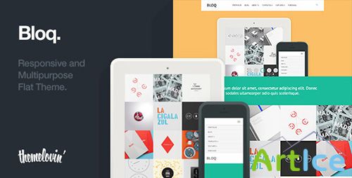 ThemeForest - Bloq v1.0 - Responsive and Multipurpose Flat Theme - FULL