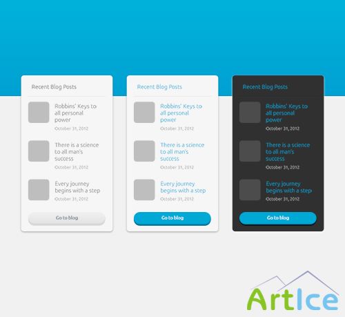 PSD Web Design - Blog Posts Box