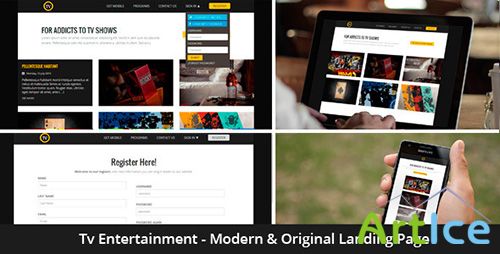 ThemeForest - Tv - Entertainment Responsive Landing Page - RIP