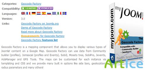 MyJoom - Geocode Factory v2.8.5 for Joomla 2.5