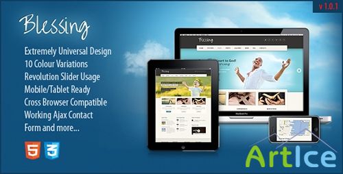 ThemeForest - Blessing v1.0.1 - Responsive HTML5/CSS3 Template - FULL