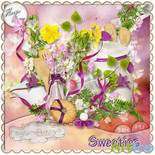 Scrap Kit - Sweeties PNG and JPG Files