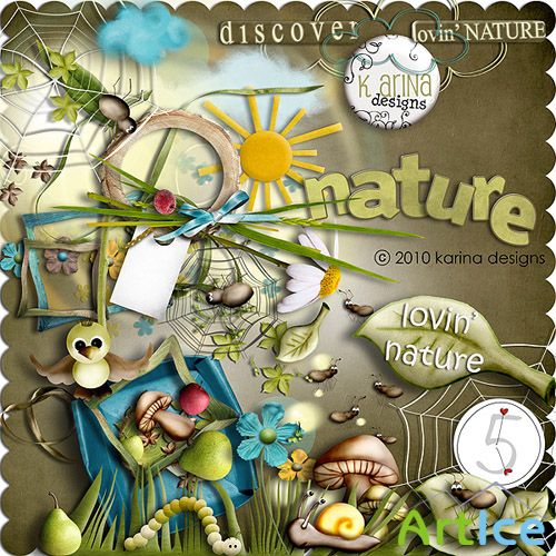 Scrap Set - Lovin Nature PNG and JPG Files