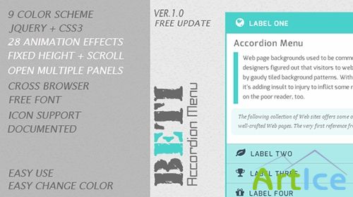 CodeCanyon - BETI - Accordion Menu - RIP