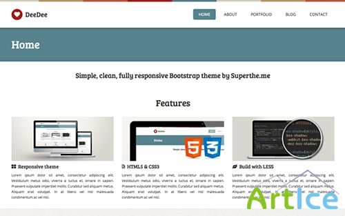 WrapBootstrap - DeeDee - 5 Color Responsive Theme