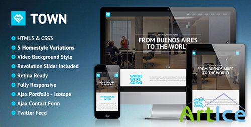 ThemeForest - Town - Onepage Retina Template - RIP