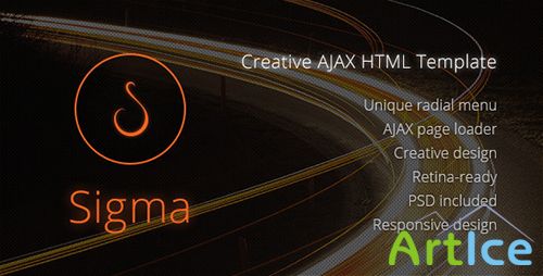 ThemeForest - Sigma: Creative AJAX HTML Template - RIP