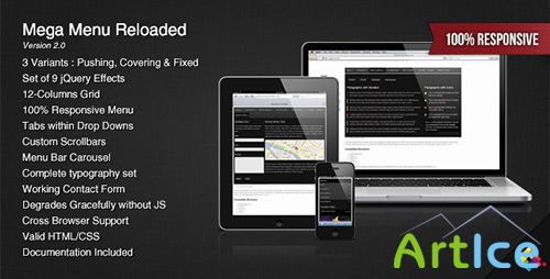 CodeCanyon - Mega Menu Reloaded v2.0