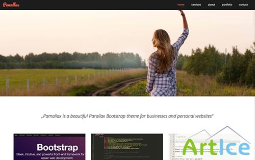 WrapBootstrap - Pamallax - Responsive Parallax One Page