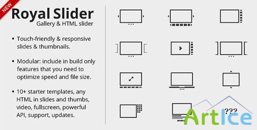 CodeCanyon - RoyalSlider v9.4.93 - Touch-Enabled jQuery Image Gallery