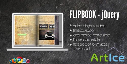 CodeCanyon - FlipBook - jQuery powered - /w Media Gallery