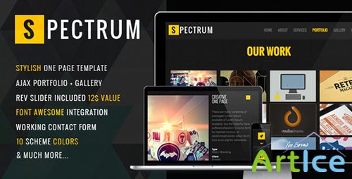 ThemeForest - Spectrum - Responsive One Page Template - RIP