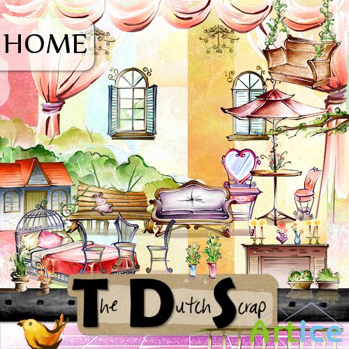 Scrap Set - Home PNG and JPG Files