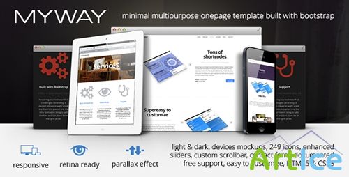 ThemeForest - Myway v1.3 - Onepage Bootstrap Parallax Retina Template - FULL