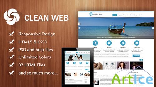 Mojo-Themes - CleanWeb - Responsive HTML5/CSS3 Template - RIP