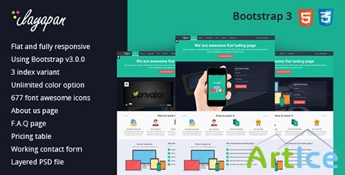 ThemeForest - Layapan bootstrap flat and responsive landingpage - RIP