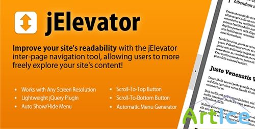 CodeCanyon - jElevator jQuery Inter-Page Navigation Tool - RIP