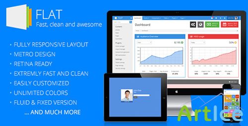 ThemeForest - FLAT v2.0 - Responsive Admin Template - FULL