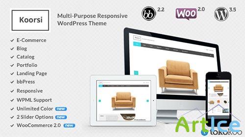 ThemeForest - Koorsi v1.9.3 - All In One: Ecommerce + Portfolio + Blog