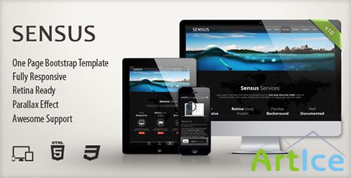 ThemeForest - Sensus - Onepage Parallax Retina Template - RIP