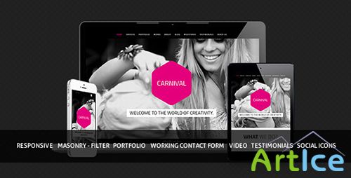 ThemeForest - Carnival - Responsive Single Portfolio Template - FULL