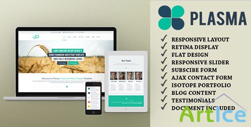 ThemeForest - Plasma - Multi-Purpose HTML Template - RIP