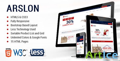 ThemeForest - Arslon - Premium E-Commerce Template - RIP