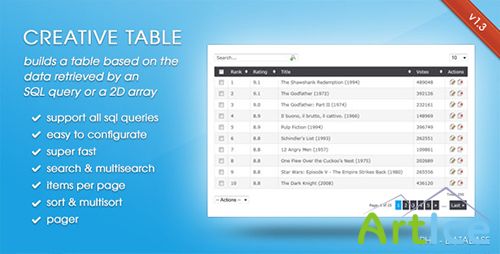 CodeCanyon - CreativeTable v1.3