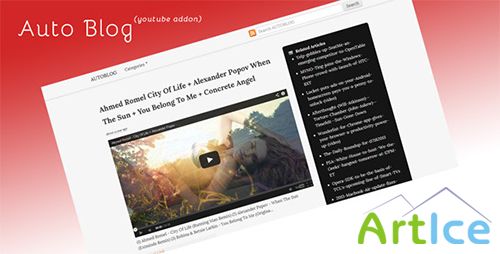 CodeCanyon - Youtube Plugin Addon For Autoblog