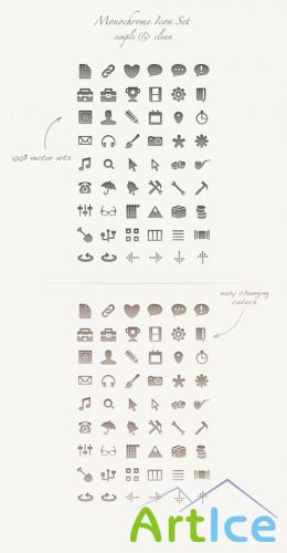 Monochrome Icon Set