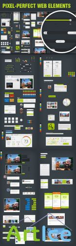 Get a Complete Set of Pixel Perfect Web Elements for only $20
