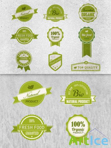 Bio Badges Photoshop Vector Pack