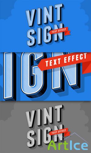 Pixeden - Psd Vintage Sign Text Effect