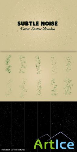 WeGraphics - Grunge Noise Vector Scatter Brushes